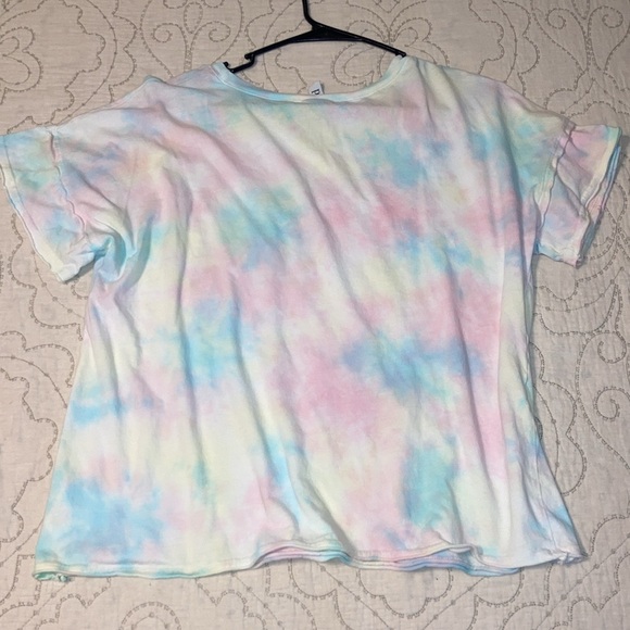 Chicka-D Pastel Tie-Dye Women's Top - Picture 4 of 4